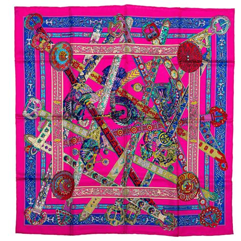 hermes silk scarf pink|Hermes silk scarf for sale.